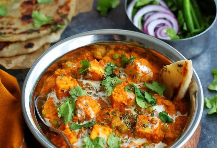 Restaurant-Style Matar Paneer - Indian Curry Recipes - Sanjana_Feasts